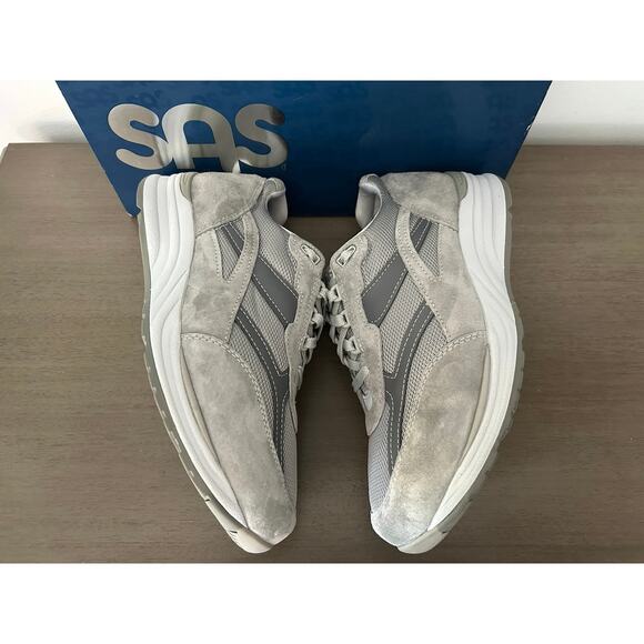 SAS Journey Men’s Walking Shoes 11.5 Triple Wide Orthopedic Gray Comfort Sneaker - Picture 4 of 12